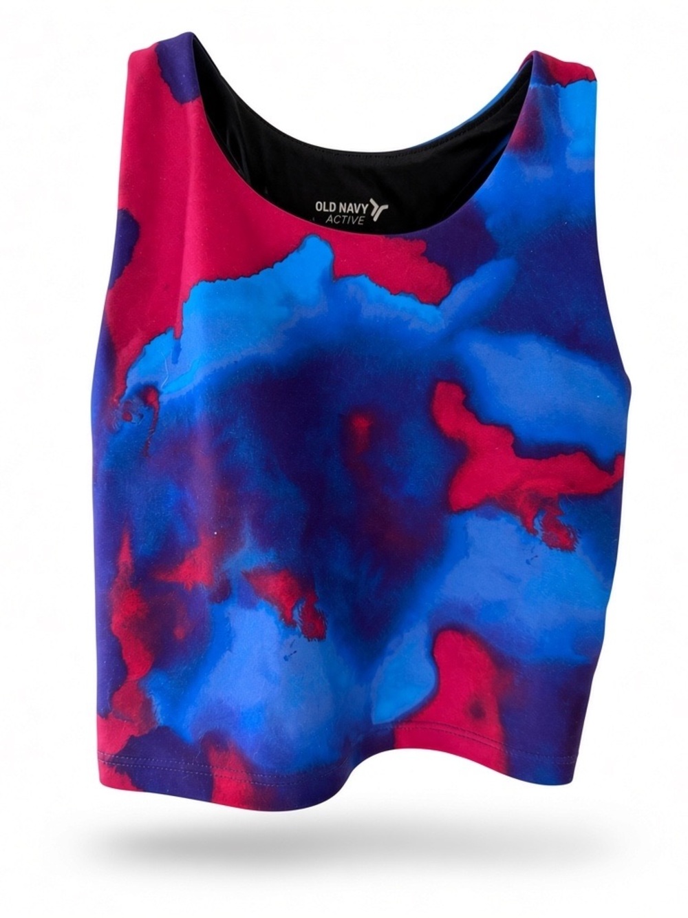 Old Navy Active PowerSoft Crop Tank Blue & Pink